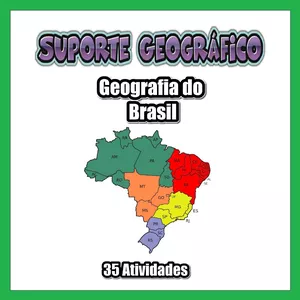 35 Atividades sobre Geografia do Brasil 🌎🇧🇷 por Suporte Geográfico
