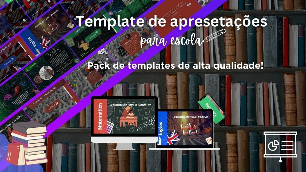 Templates de apresentações escolares