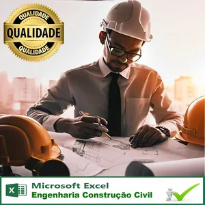 Imagem de capa para o Curso online Pacote com 70 Planilhas Excel Engenharia Construção Civil