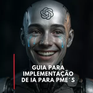 Imagem de capa para o Ebook IA para PMEs - O Guia Prático para uma Implementação Segura e Estratégica