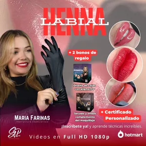 Imagen de portada para Curso online CURSO HENNA LABIAL / HENNA LIPS