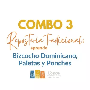 Imagen de portada para Curso online Combo 3 | Tradiciones Dulces: Bizcocho Dominicano, Paletas y Ponches