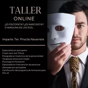 Imagen de portada para Curso online ¿Es Psicópata? ¿Es Narcisista? O ninguna de las dos...