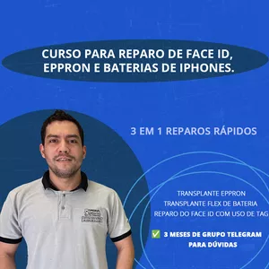 Imagem de capa para o Curso online Curso para reparo de Face id, eppron e baterias de iphones.