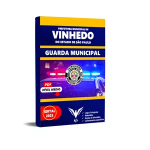 Imagem de capa para o Ebook Apostila Guarda Municipal Vinhedo 2023
