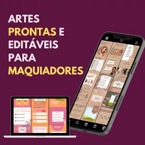 Imagem de capa para o Curso online Artes e ideias de conteúdo para MAQUIADORES