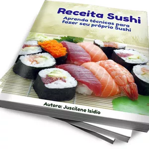 Imagem de capa para o Ebook Receita de Sushi