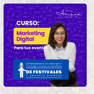 Imagen de portada para Curso online Marketing Digital para tus Eventos