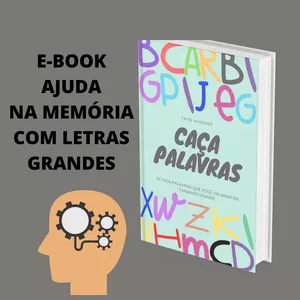 Imagem de capa para o Ebook Caça- Palavras com Letras Grandes 