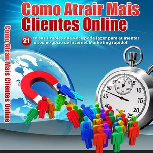 Imagem de capa para o Ebook Como Atrair Mais Clientes Online