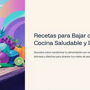Imagen de portada para Ebook Recetas para Bajar de Peso Cocina Saludable y Deliciosa