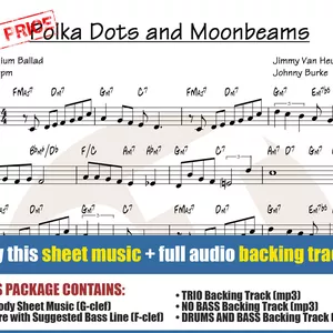 Polka Dots And Moonbeams Sheet Music Backing Tracks Backing Track Center Hotmart