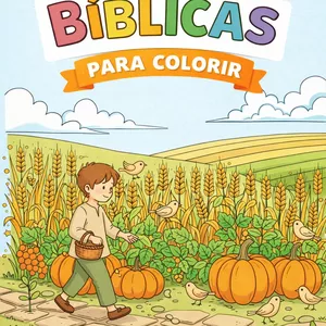 Imagem de capa para o Ebook Histórias Bíblicas Para Colorir