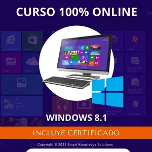 Imagen principal del producto Curso completo 100% Online de Windows 8.1 incluye libro y certificado