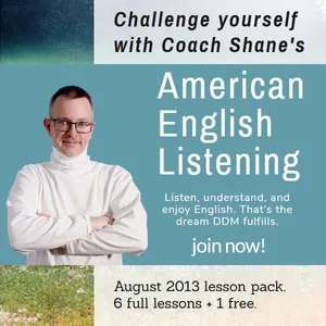 Cover image for Online course Coach Shane's American English Listening - August 2013