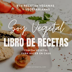 Imagen de portada para Ebook Libro Digital 800 Recetas Veganas + 1 Bonus