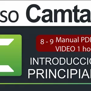 Imagen de portada para Ebook CURSO CAMTASIA STUDIO 8-9  Español (Manual pdf+EPUB