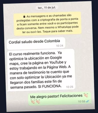 Testimonio de resultado de Redes para Pastores