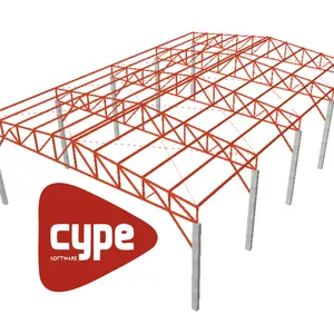 Estrutura metálica com Cype3D