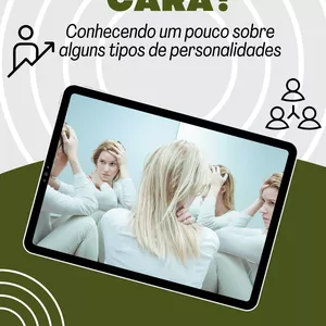 Imagem de capa para o Ebook Qual é sua cara?  - Conhecendo um pouco sobre alguns tipos de personalidades