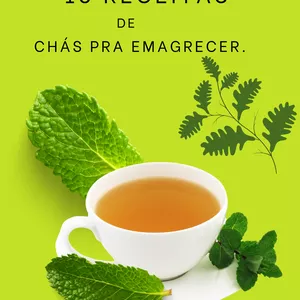 Imagem de capa para o Ebook Receita de chás prá emagrecer com saúde 