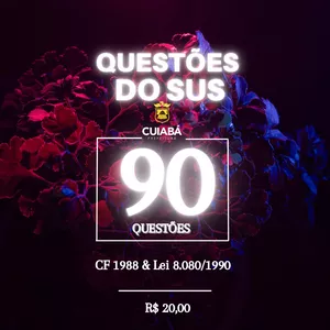 Imagem de capa para o Ebook QUESTÕES DO SUS PARA CONCURSO.