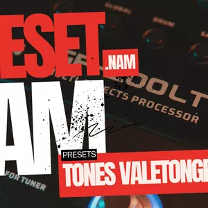 Imagem de capa para o Ebook VALETON GP-200 GUITAR PRESETS AND NAM AMP + BONUS 