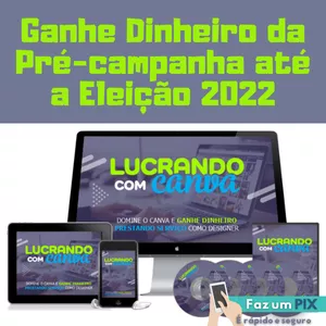 Imagem de capa para o Curso online VÍDEOCURSO Lucrando com Canva no Marketing Político Poder Legislativo da Pré-Campanha até a Eleição 2026 e Mandato - Deputado Estadual - Deputado Federal - APENAS R$ 99,99 - Em Até 3x SEM JUROS! Por tempo limitado!