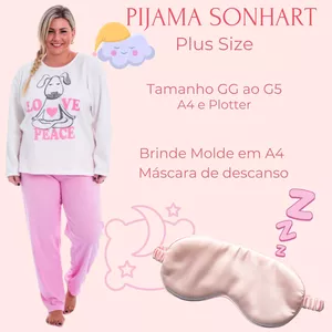 Imagem de capa para o Curso online Pijama Sonhart Plus Size / Molde em PDF