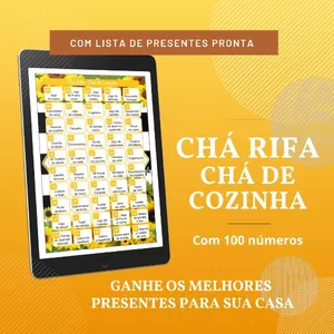 Imagem principal do produto Chá Rifa - Chá de Cozinha - Amarelo - Com Lista de Presentes
