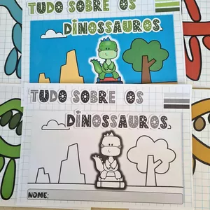 Imagem de capa para o Ebook Tudo sobre os dinossauros 