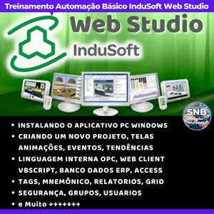 Imagem de capa para o Ebook AUTOMAÇÃO Básico InduSoft Web Studio + Manual de referência VBScript para InduSoft Web Studio Ebook PT 