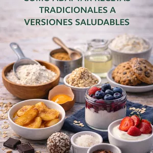 Imagen de portada para Curso online MINI GUÍA CÓMO ADAPTAR RECETAS TRADICIONALES A VERSIONES SALUDABLES