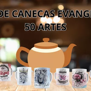 Imagem do curso PACK DE CANECAS EVANGÉLICAS PARA SUBLIMAÇÃO 