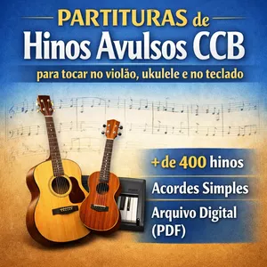 Imagem de capa para o Ebook 400 HINOS AVULSOS CCB 786 pág. de CIFRAs: Violão, ukulele, teclado