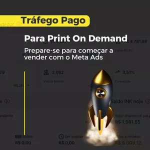 Imagem de capa para o Curso online Tráfego Pago para Print on Demand