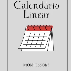 Imagem de capa para o Ebook Calendário Linear - calendario Montessori
