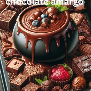 Imagem de capa para o Ebook Delícias com chocolate amargo 