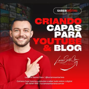 Imagem de capa para o Curso online CRIANDO CAPAS PARA YPUTUBE E BLOG
