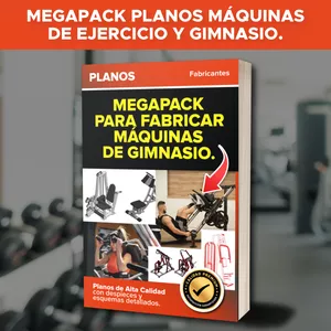 Imagen de portada para Ebook +500 Planos Máquinas de Gimnasios Ejercicio Gym Fitness Megapack