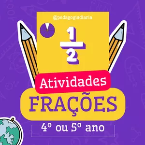 Imagem de capa para o Ebook Kit de atividades Frações