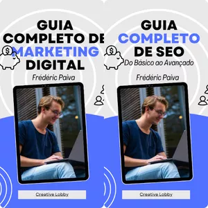 Imagem de capa para o Ebook Guia Marketing Digital + Guia SEO