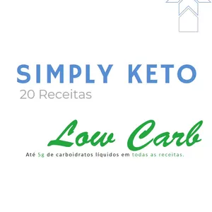 Imagem de capa para o Ebook Simply Keto - As melhores receitas cetogênicas e muito mais!!!