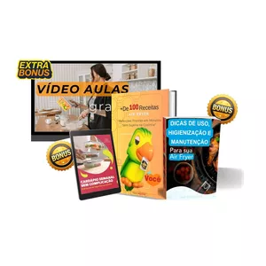 + de 100 Receitas Air Fryer + Bônus Exclusivos