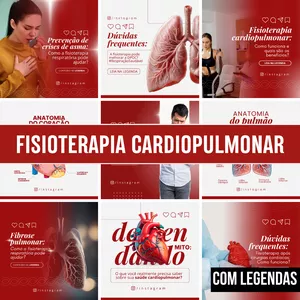 Imagem de capa para o Curso online CANVA PACK FISIOTERAPIA CARDIOPULMONAR