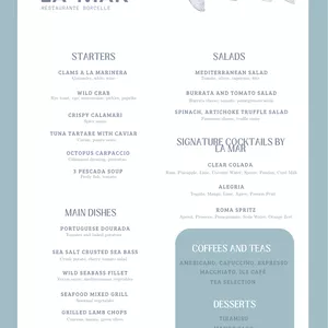 Imagen de portada para Ebook "Menú Marino Editable – Plantilla en Canva"