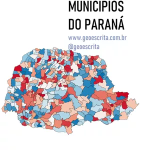 Imagem de capa para o Curso online Municípios de Paraná - Mapa Editável para PowerPoint e SVG v2.0