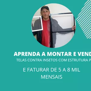 CURSO DE TELA CONTRA INSETOS DE ESTRUTURA PVC.