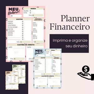 Imagem de capa para o Ebook Planner financeiro. PDF