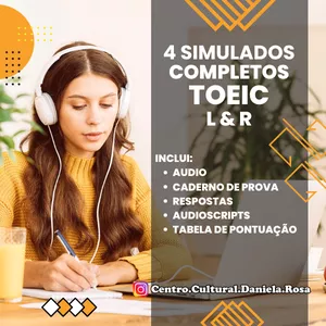 Imagem de capa para o Curso online 4 Simulados Completos TOEIC - Listening &amp; Reading